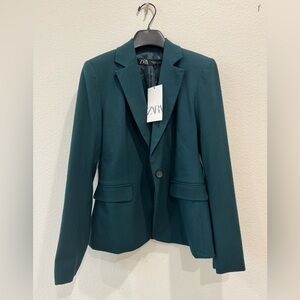 Zara Teal Lightweight Blazer